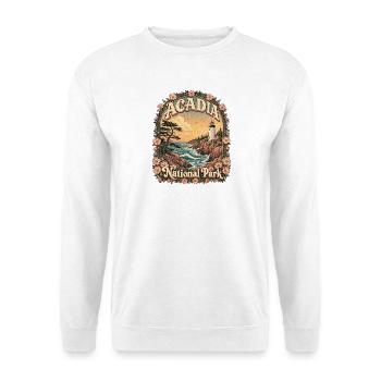 Acadia National Park USA Maine Hiking Vintage - Unisex Sweatshirt - white - Front