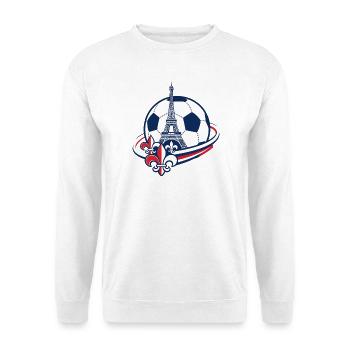 Tricolore Circle Design Football Fans France - Unisex Sweatshirt - white - Front