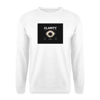 Clarté – Graphique Futur Minimal - Sweat-shirt Unisexe - blanc - Devant