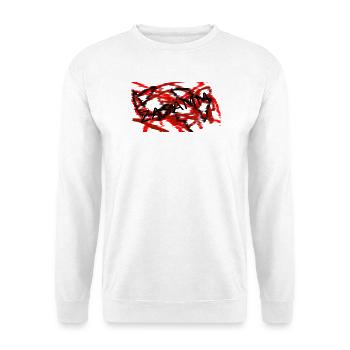 Fragment du Chaos Rouge - Sweat-shirt Unisexe - blanc - Devant