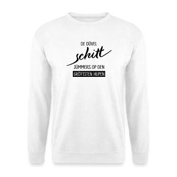 De Duevel Schitt Juempers Shirt - Unisex Pullover - Weiß - Vorne