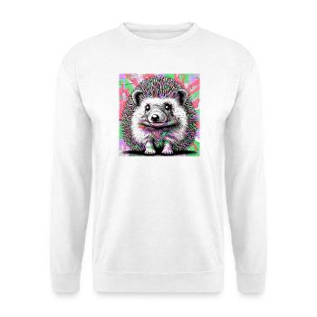 hérisson - Sweat-shirt Unisexe - blanc - Devant