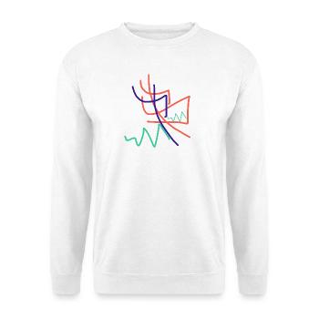 Le cadeau le plus abstrait du monde - Sweat-shirt Unisexe - blanc - Devant