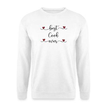 Meilleur cuisinier de tous les temps, Heart - Sweat-shirt Unisexe - blanc - Devant
