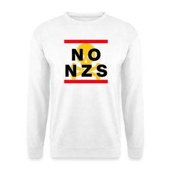 NO NZS, NEVER AGAIN, ANTI-FASCISM, NO AFD YELLOW - Unisex Sweatshirt - white - Front