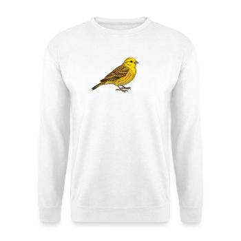 Oiseau à marteau-jaune - Sweat-shirt Unisexe - blanc - Devant