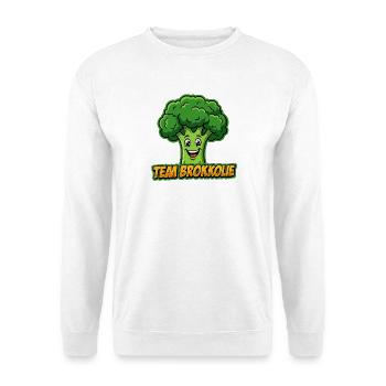 Team Broccoli : Charme des légumes frais - Sweat-shirt Unisexe - blanc - Devant