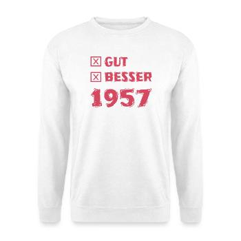 1957 - Unisex Pullover - Weiß - Vorne