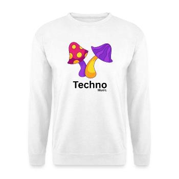 Lebendige Pilz-Trio Pop Art - Unisex Pullover - Weiß - Vorne