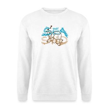 Tortue - Sweat-shirt Unisexe - blanc - Devant