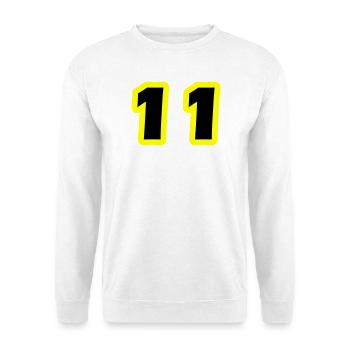 11 Number Symbol - Unisex Sweatshirt - white - Front