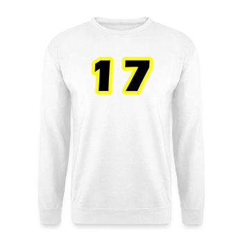 17 Number Symbol - Unisex Sweatshirt - white - Front