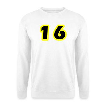 Symbole numérique 16 - Sweat-shirt Unisexe - blanc - Devant