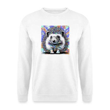 hedgehog - Unisex Sweatshirt - white - Front