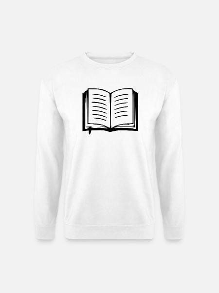 Buch Bücher lesen Geschenk - Unisex Pullover - Weiß