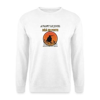 Ornithologie de Terrain Crépuscule - Sweat-shirt Unisexe - blanc - Devant