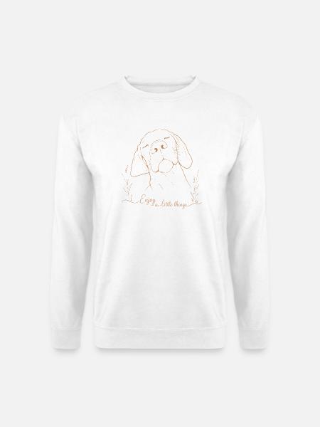 Genieße die kleinen Dinge Vizsla Dog - Unisex Pullover - Weiß