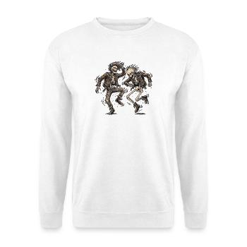 Squelette Metal Headbanger - Sweat-shirt Unisexe - blanc - Devant