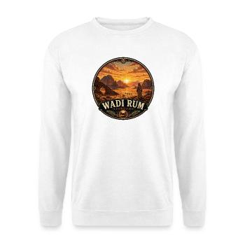 Wadi Rum Jordan Coucher de chameau dans le désert - Sweat-shirt Unisexe - blanc - Devant