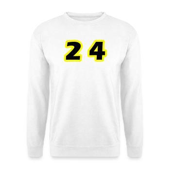 24 Zahl symbol - Unisex Pullover - Weiß - Vorne