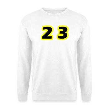 Symbole du chiffre 23 - Sweat-shirt Unisexe - blanc - Devant