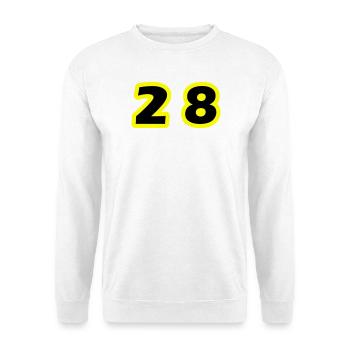 28 Symbole numérique - Sweat-shirt Unisexe - blanc - Devant