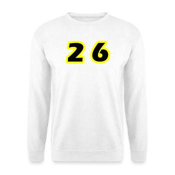 Symbole du chiffre 26 - Sweat-shirt Unisexe - blanc - Devant
