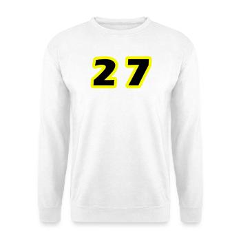 27 Number Symbol - Unisex Sweatshirt - white - Front