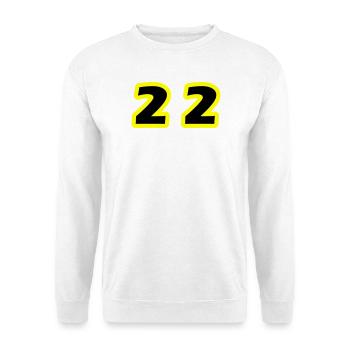 22 Number Symbol - Unisex Sweatshirt - white - Front