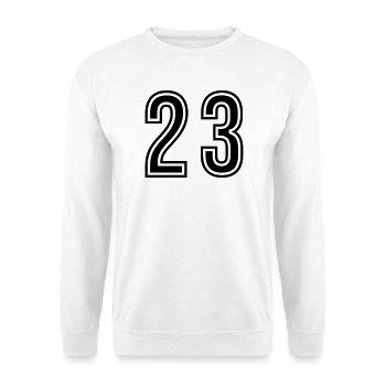 23 Number symbol - Unisex Sweatshirt - white - Front