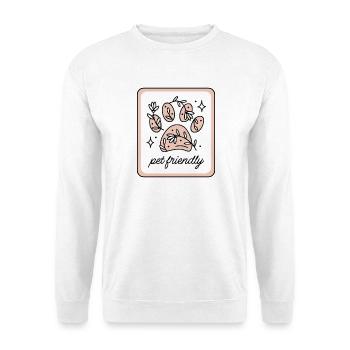 Pet friendly - Unisex Sweatshirt - white - Front