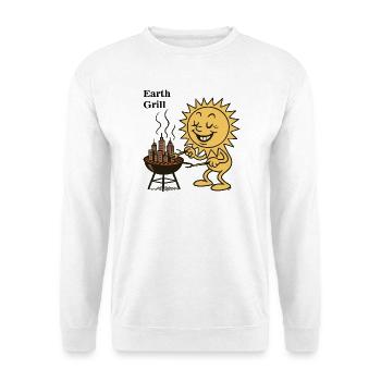 Soleil Barbecue Urbain - Sweat-shirt Unisexe - blanc - Devant