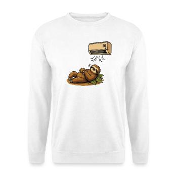 Summer Sloth, Air Conditioned, Intense Heat - Unisex Sweatshirt - white - Front