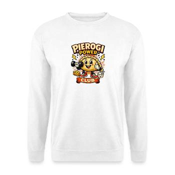 Power Club Dumplings – lustiges polnisches Food-Gym-Shirt - Unisex Pullover - Weiß - Vorne