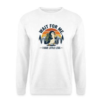 Wandern – Outdoor-Abenteuer – Warte auf mich - Unisex Pullover - Weiß - Vorne
