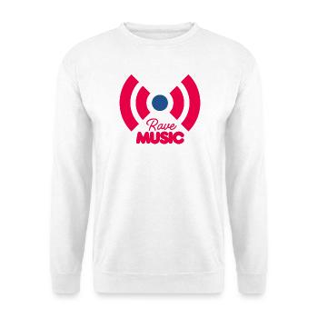 Rave-Musik Neon-Signal - Unisex Pullover - Weiß - Vorne