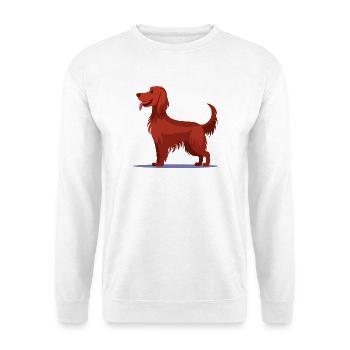 Irish Red Setter (bande dessinée) - Sweat-shirt Unisexe - blanc - Devant