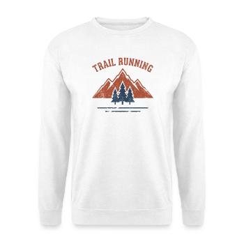 Trail running - Sweat-shirt Unisexe - blanc - Devant