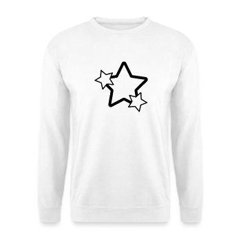 Étoiles - Sweat-shirt Unisexe - blanc - Devant