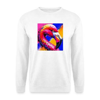 flamingo - Unisex Sweatshirt - white - Front
