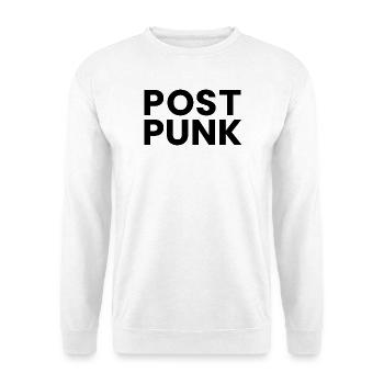 Post Punk logo - Unisex Sweatshirt - white - Front