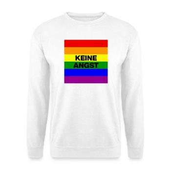 KEINE ANGST VOR FASCHISTEN, NO NZS, NIE WIEDER - Unisex Pullover - Weiß - Vorne