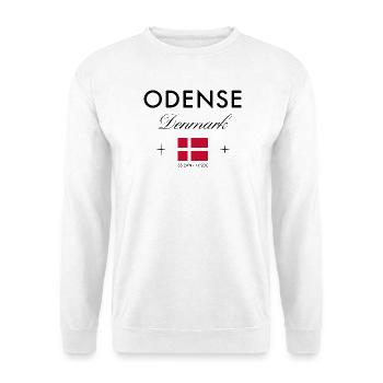 Odense Danemark Coordonnées Souvenir de voyage - Sweat-shirt Unisexe - blanc - Devant