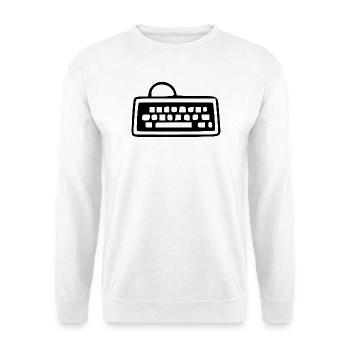 Retro Computer Screen White Vintage 80s 90s J - Unisex Sweatshirt - white - Front