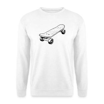 Graphismes de skateboard - Sweat-shirt Unisexe - blanc - Devant