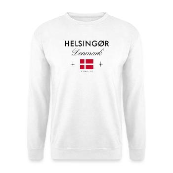 Helsingør Dänemark Koordinaten Reise Souvenir - Unisex Pullover - Weiß - Vorne