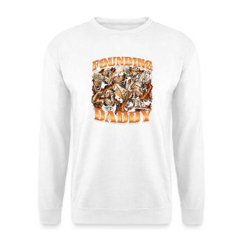 Founding Father George Washington, July 4 - Unisex Sweatshirt - white - Front