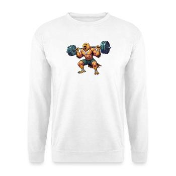 Lifting Eagle: Feathered Strength - Unisex Sweatshirt - white - Front