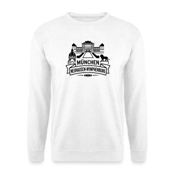 München Neuhausen Nymphenburg - Unisex Pullover - Weiß - Vorne