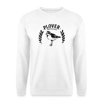 Plover Enthusiast Black Shorebird Birdwatching - Unisex Sweatshirt - white - Front